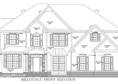 Hillendale front elevation floorplan