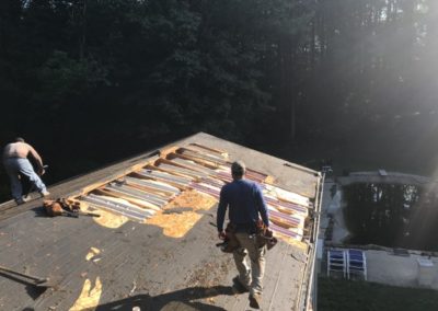 removing old roof