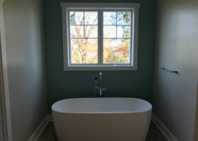 tub by window